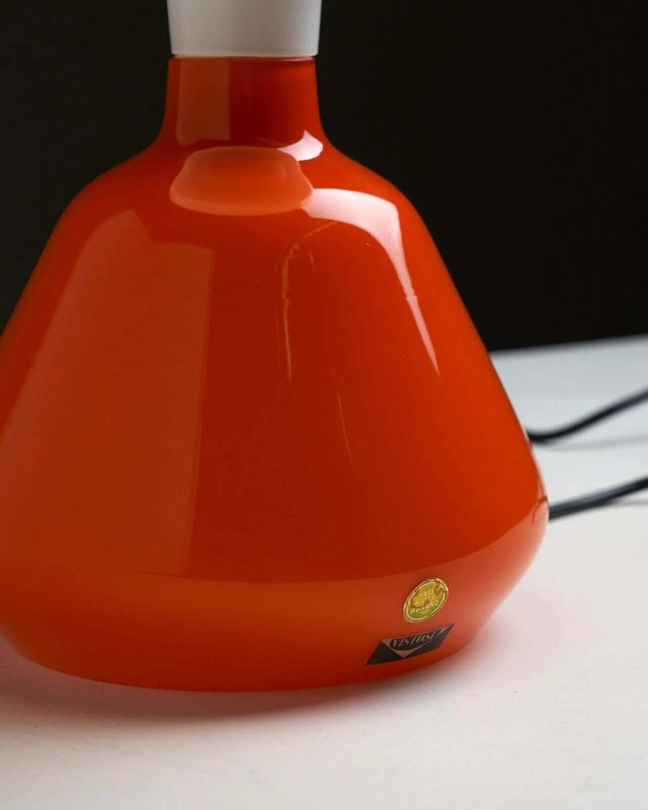 Glass Table lamp by Peter Pelzel for Vistosi
