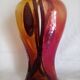 Vase soliflore Art Déco en verre de Murano, h - 36 cm.