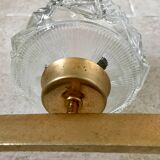 Glass-laiton chandelier circa 1950