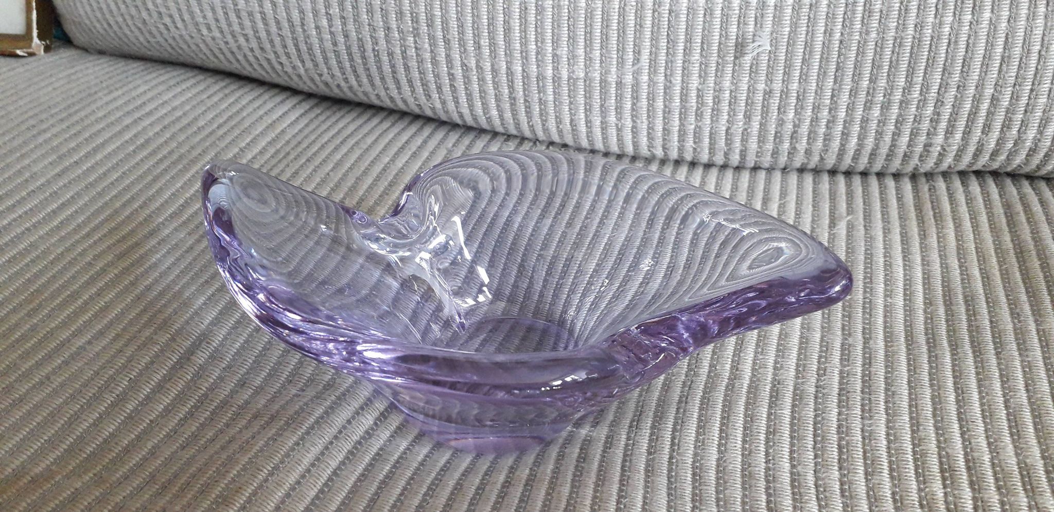 Vide poche vintage en verre  très original