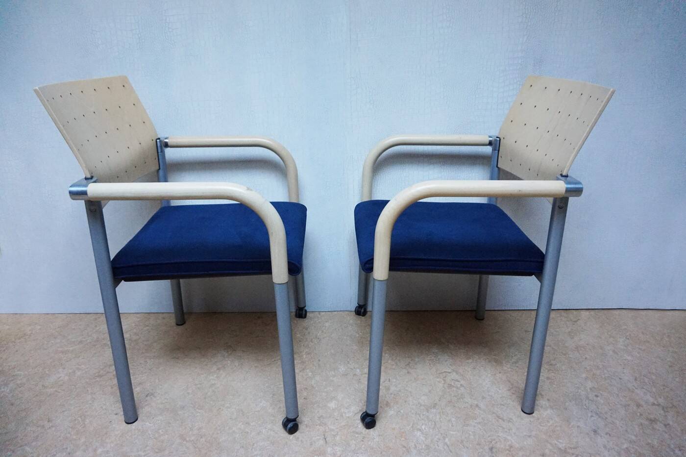 Set of 5 dining or conference chairs by Wiesner Hager and designed by Arge2