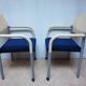 Set of 5 dining or conference chairs by Wiesner Hager and designed by Arge2