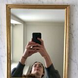 Gilded wooden mirror 50s