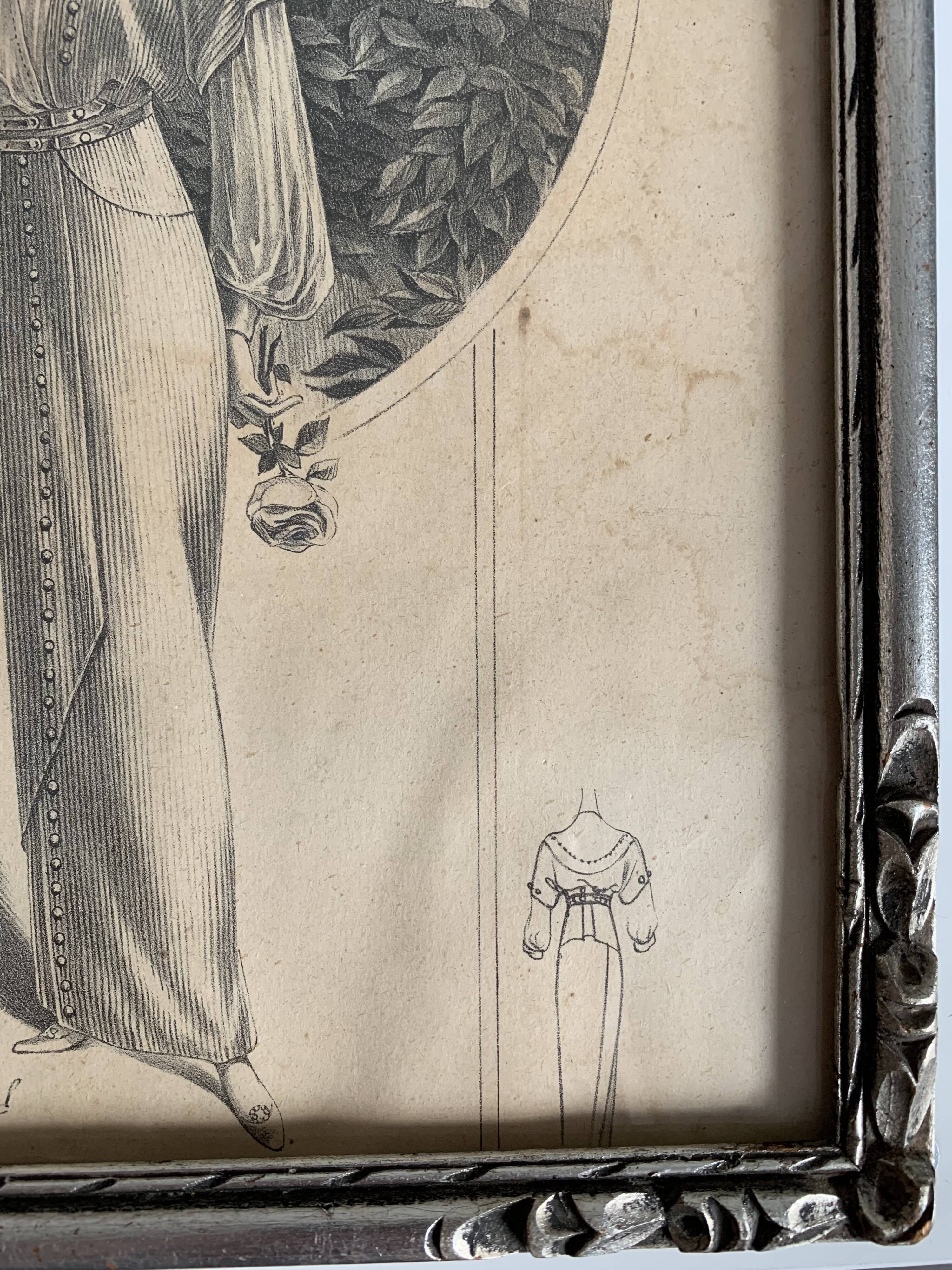 Fashion engraving 1910s- Berthe Bovy