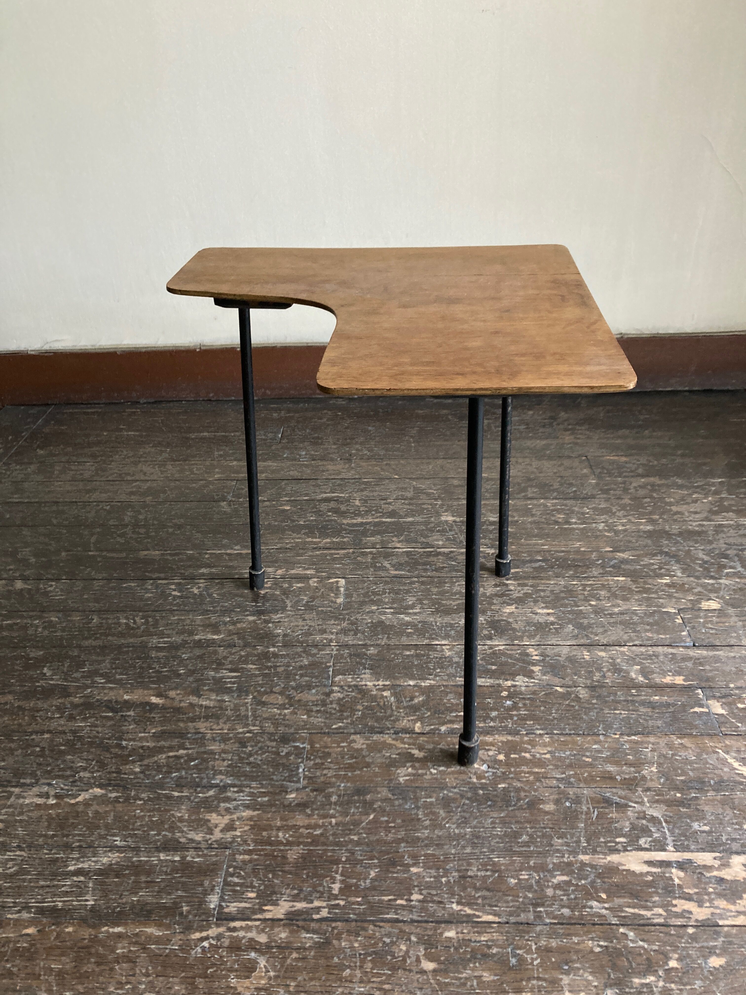 Bedside chair sofa end plywood folk art 1960