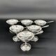 6 stainless steel dessert bowls + spoons – Jean Couzon France