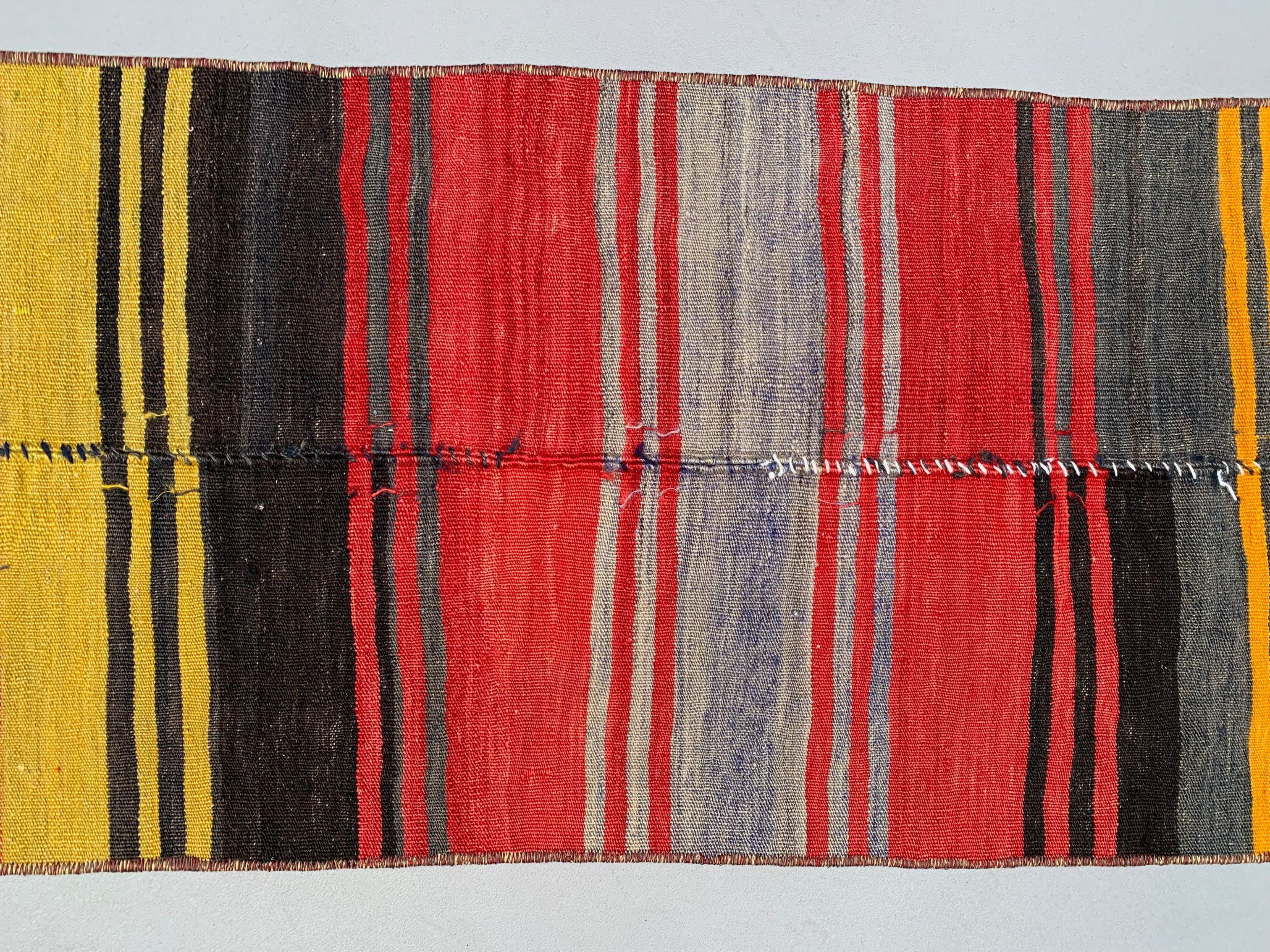 Old Turkish narrow Kilim Runner 322x48 cm shabby chic, vintage kelim