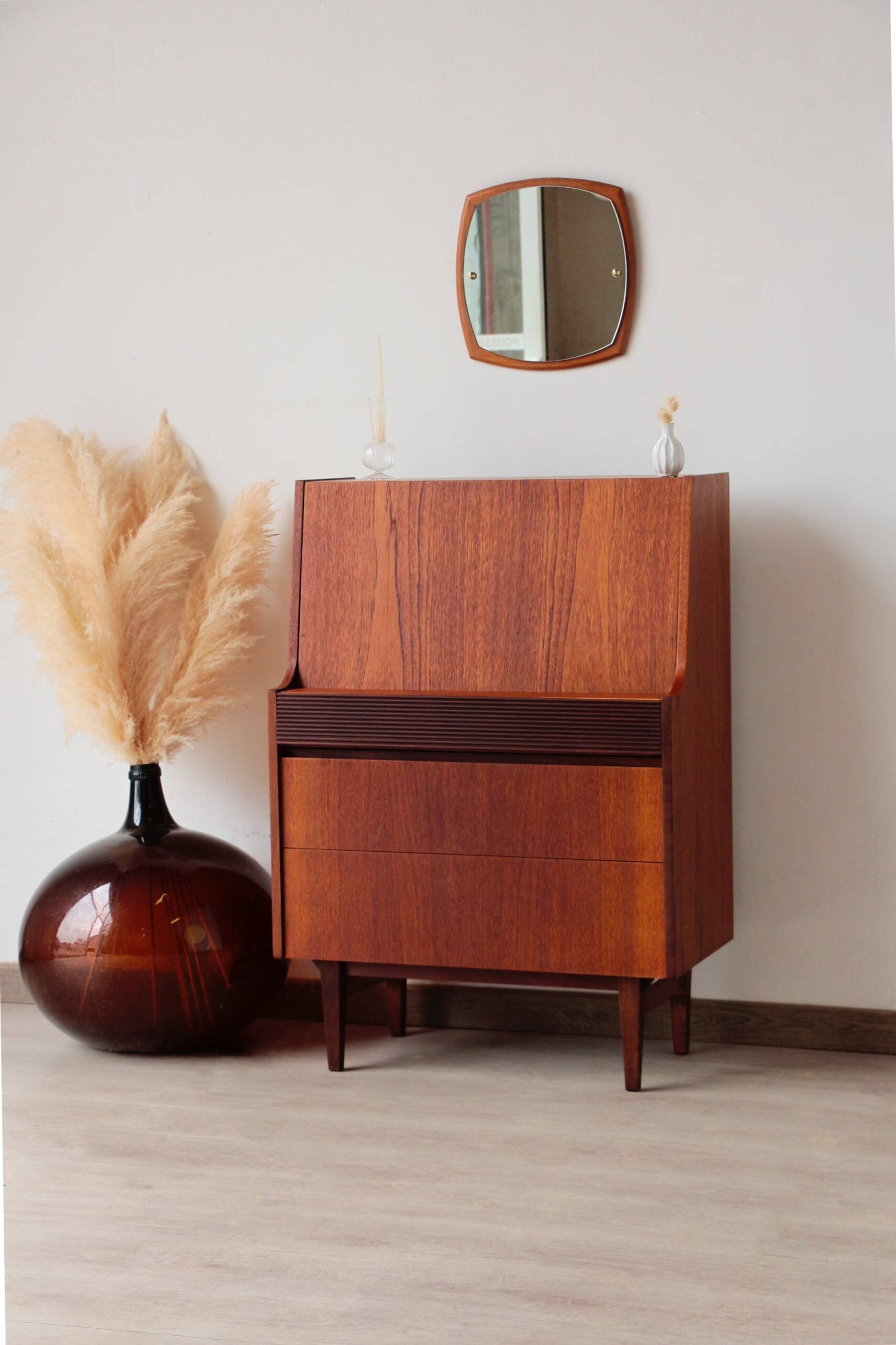 Vintage teak desk by Elliots of Newbury – 1960s design