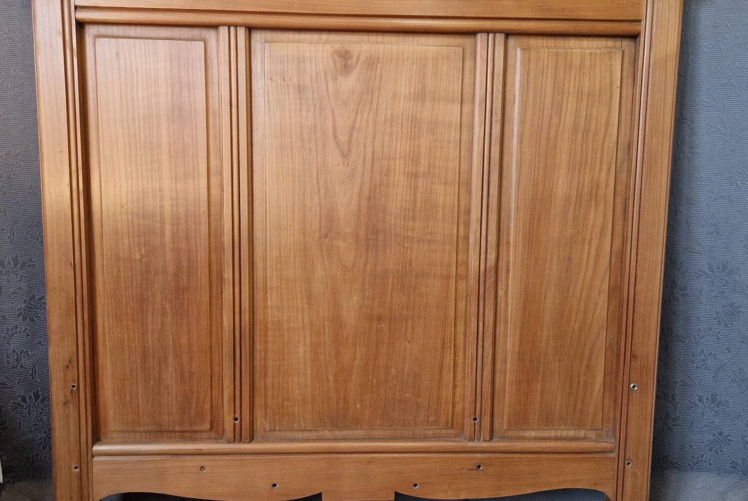 Cherry wood headboard