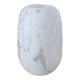 Petit vase en verre blanc moucheté