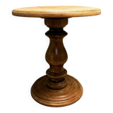 Solid wood pedestal table
