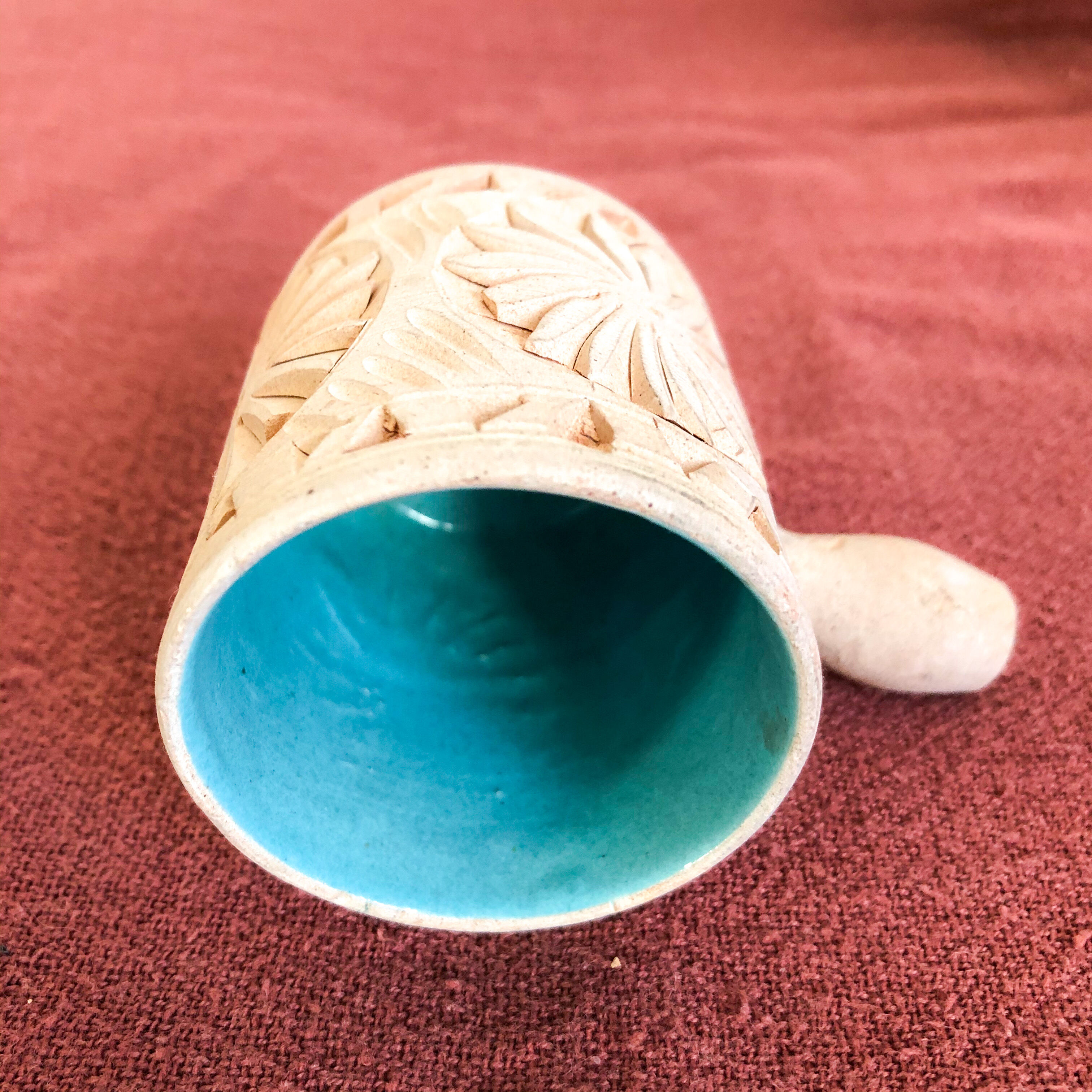 Oriental terracotta tea service