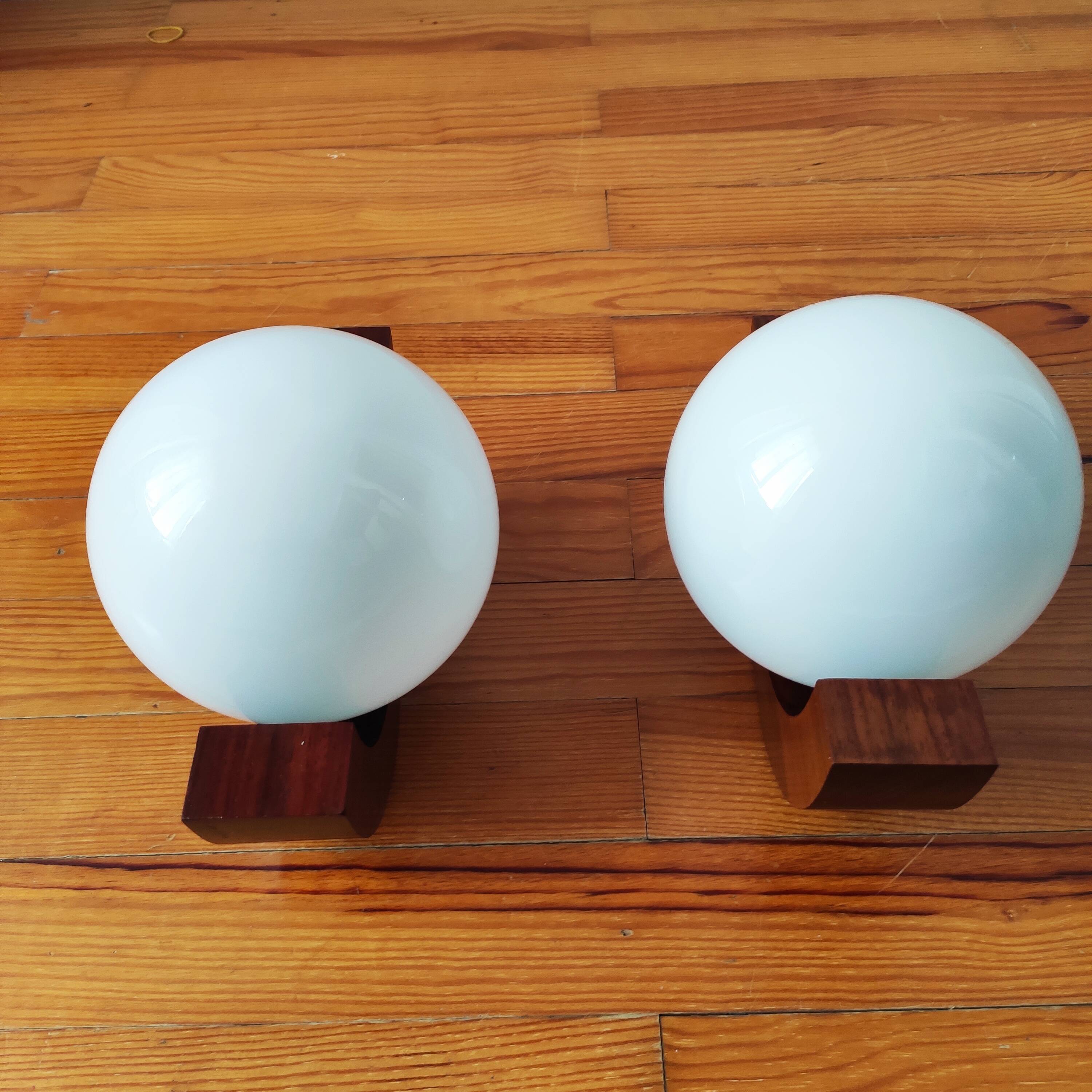 Pair of Scandinavian wall lights