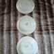 3 antique Longwy deep plates