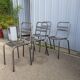 Set of 4 brewery chairs