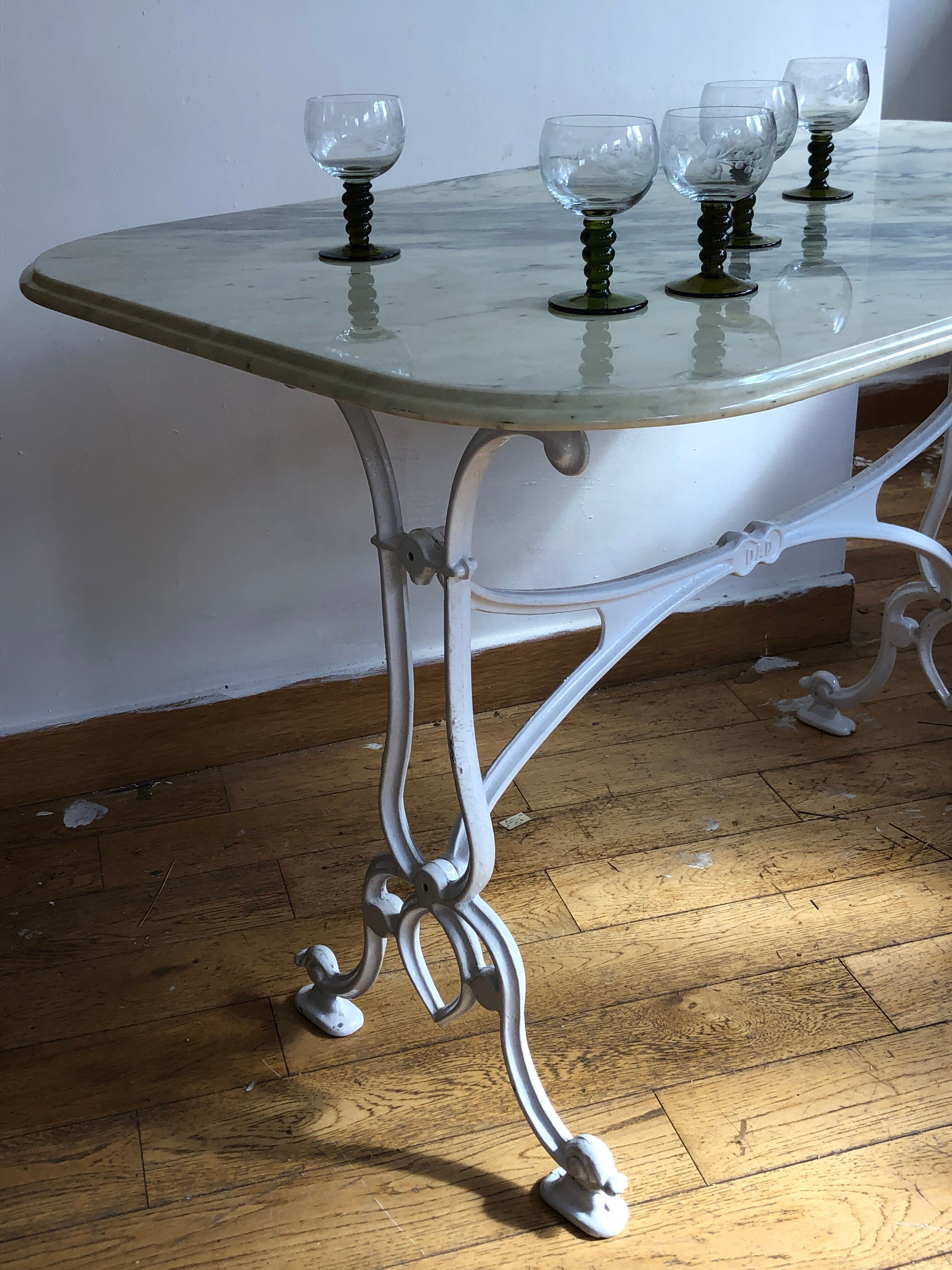Marble bistro table
