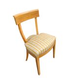 Matching cherry wood / Biedermeier chairs / sidetables set / tripot console table