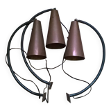 Vintage industrial Scandinavian style wall lights in copper and metal