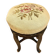 Antique Napoleon III adjustable piano stool and canvas