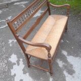 Old mulched bench