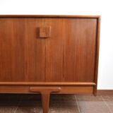 Long Teak Sideboard by Ejvind Johansson for Gerns Møbelfabrik, Denmark, 1960s