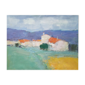Peinture de Nagao Usui  "Grand paysage de Provence"