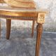 Gilted Louis XVI style office chair
