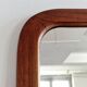 Miroir vintage en teck de grande taille, Danemark des années 1960