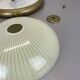 round 36cm metal Gino Sarfatti Style wall Ceiling Light Flushmount, Italy 1950s