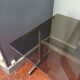Bureau design vintage plateau verre style etienne fermigier 1970