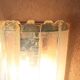 1 x Wall lamp by Carlo Nason for Mazzega, Cascade, Ice Blue, 1970s