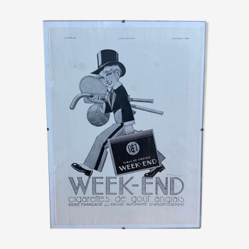 Advertising poster Weekend, March 24, 1934