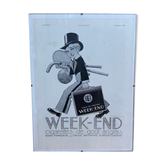 Advertising poster Weekend, March 24, 1934