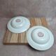 2 vintage deep plates in red Toile de Jouy by Grindley Homeland Staffordshire England.