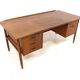 Scandinavian teak desk, Lelångs Möbelfabrik, Sweden, 1950