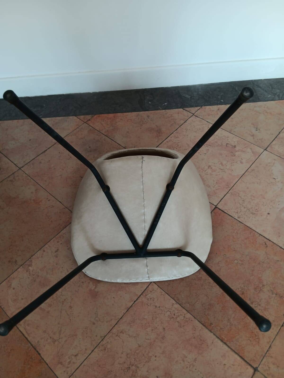 Rare Pair of "Tonneau" Chairs in Aluminium by Pierre Guariche (1954)