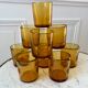 set of 9 bubbled glass water glasses from Biot 70s