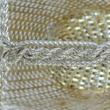 Christofle basket door silver metal bottle