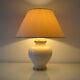 Lampe de table ceramique craquelee