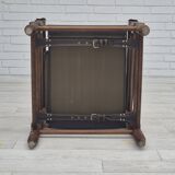 1960s, Scandinavian "Safari" lounge chair, original condition, leather, beech wood.