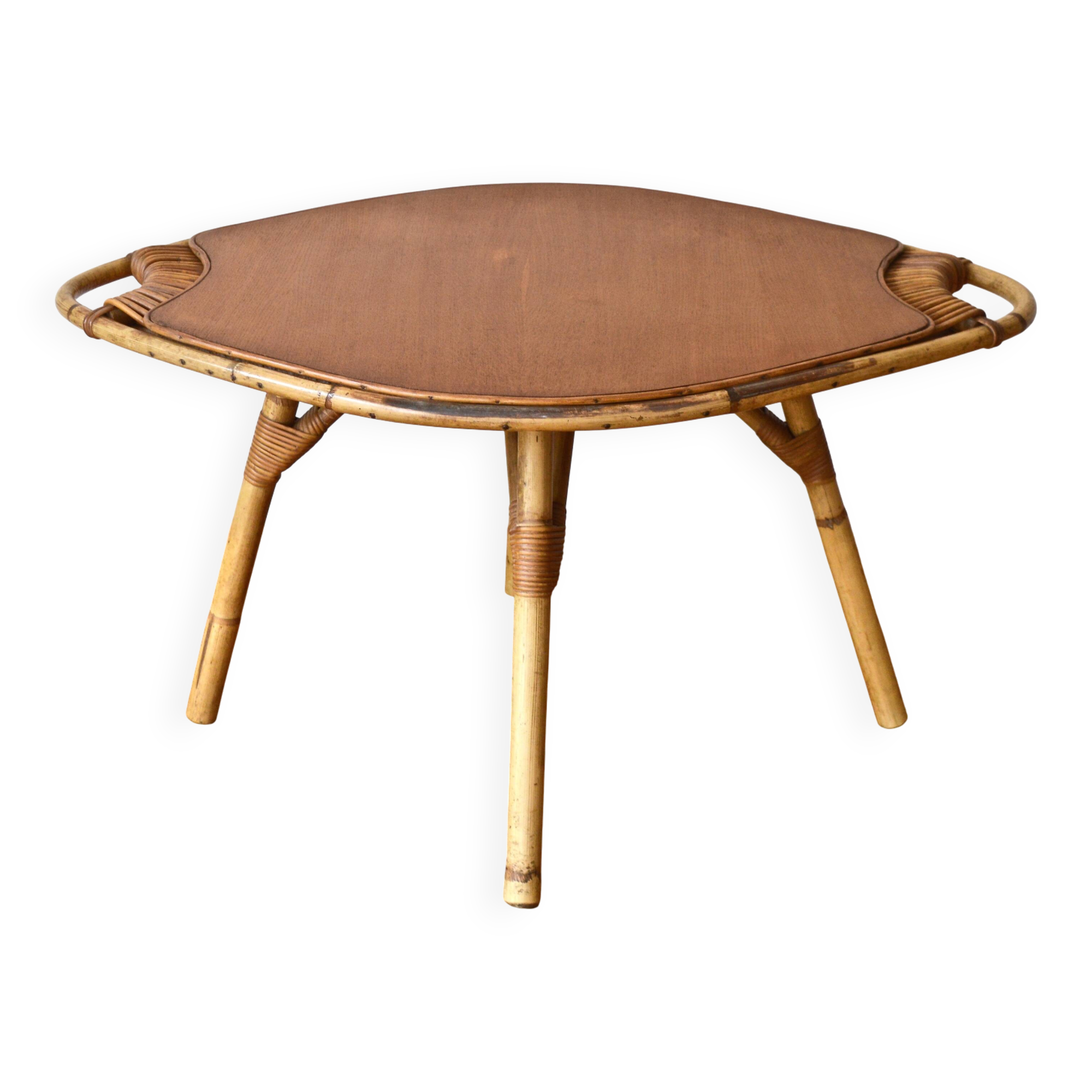 Janine Abraham rattan coffee table