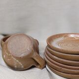 Speckled stoneware coffee service