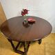 Jacobean Revival Solid Oak Gate Leg Drop Leaf Table 1900 English Antique