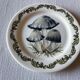 Pair of earthenware bread plates from Gien "Chanterelle"