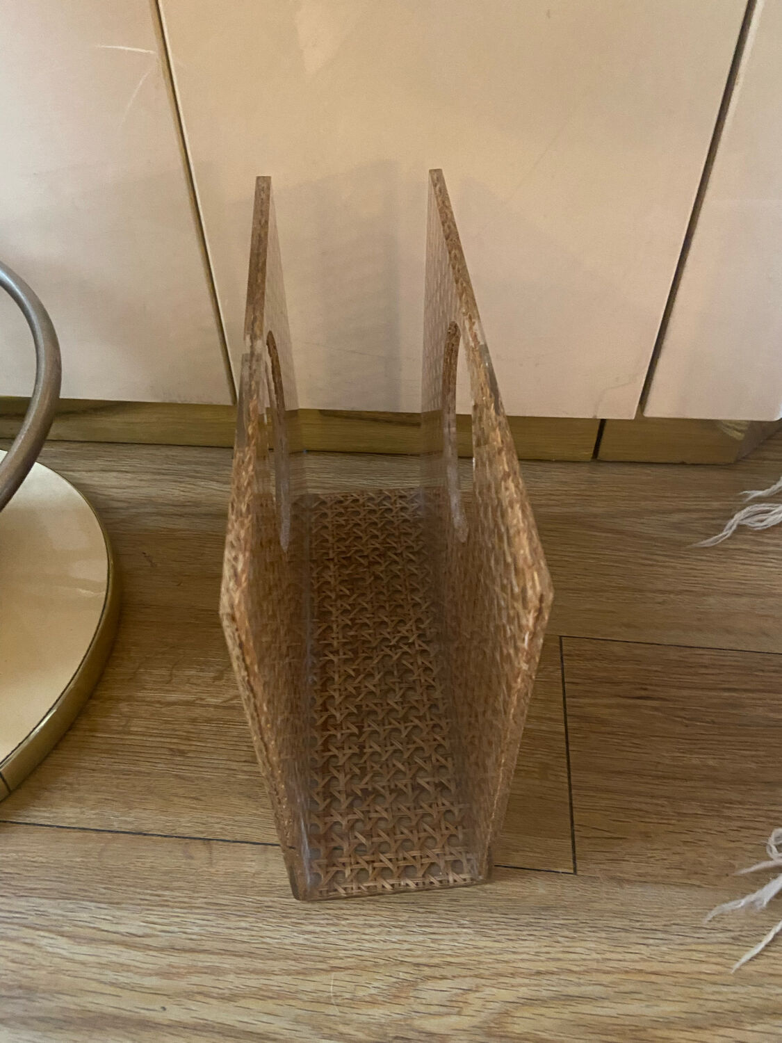 Magazine holder in plexiglas and canning 70s