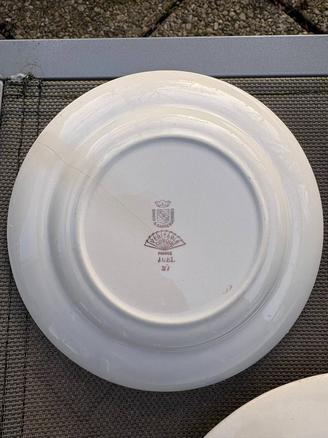 Digoin Sarreguemines pie dish