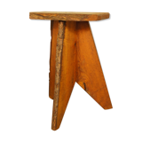 Brutalist stool tripod feet cross