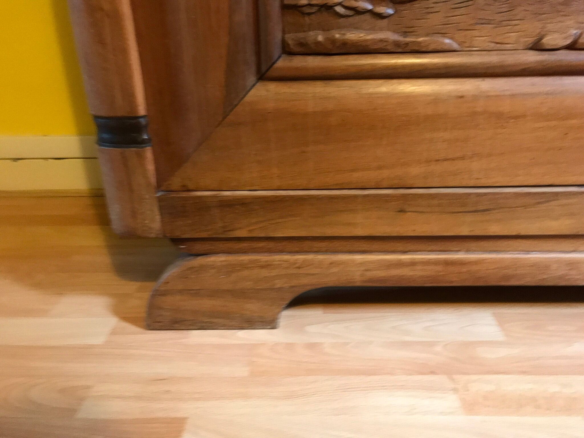 Art deco line-up in 1940s solid oak