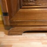 Art deco line-up in 1940s solid oak