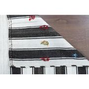 Vintage Turkish Oushak Handmade Cotton White Wool Kilim Area Rug 156x220